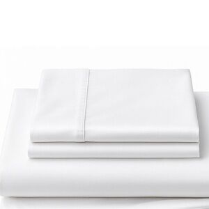 RESIDENT Bamboo Minimalist King Elegant White Bedding Sheet Set